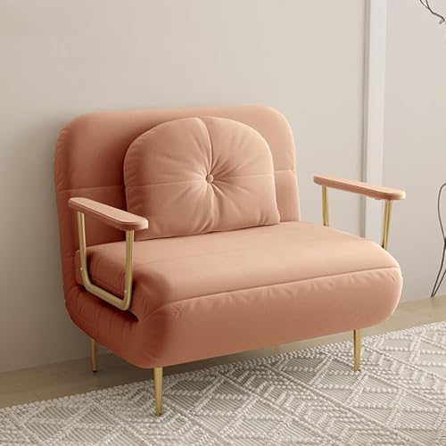Convertible Sleeper Chair Tri Fold Sessel Bett mit Kissen Verstellbare Rückenlehne Weiß 80 Klappbare Chaiselongue Couch für Freizeit von Generisch
