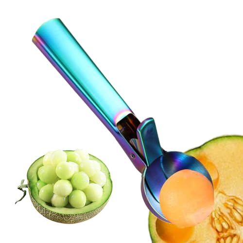 Cookie Teig Scoop - Portion Scoop Aus Edelstahl Mit Abzug | Ergonomischer Lebensmittelspender Löffel Für Eisfleischbällchen Cupcakes | Hochleistungsküchenutensil von Generisch