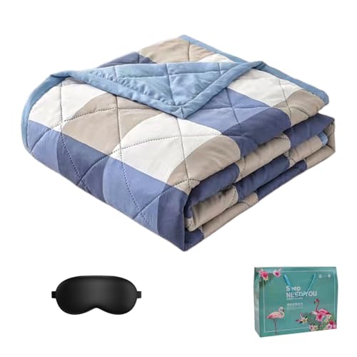 Cooling Throw Blanket for Hot Sleepers,Cold Blankets Night Sweats Sleeping,Ultra-Cool Lightweight Breathable Summer Blanket,Suitable for home, office, lunch break and night (Pink stripe,150*200) von Generisch