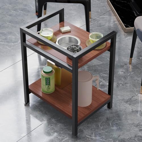 Couchtisch – 2-stöckiger quadratischer Bauernhaus-Akzenttisch für Wohnzimmer und Schlafzimmer – bewegliches Design für kleine Räume – stilvolles schwarzes Finish Couchtisch – 2-stöckiger quadratischer Bauernhaus-Akzenttisch für Wohnzimmer und Schlafzimmer – bewegliches Design für kleine Räume – stilvolles schwarzes Finish von Generisch