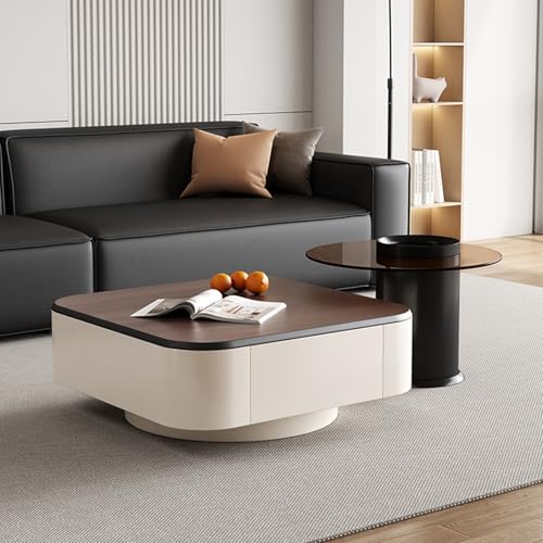 Couchtisch 2er Set mit Schublade und Klarglasplatte, Chrom-Finish, ovaler Rahmen, ideal für kleine Räume, Wohnzimmer, Schlafzimmer Couchtisch 2er Set mit Schublade und Klarglasplatte, Chrom-Finish, ovaler Rahmen, ideal für kleine Räume, Wohnzimmer, Schlafzimmer von Generisch