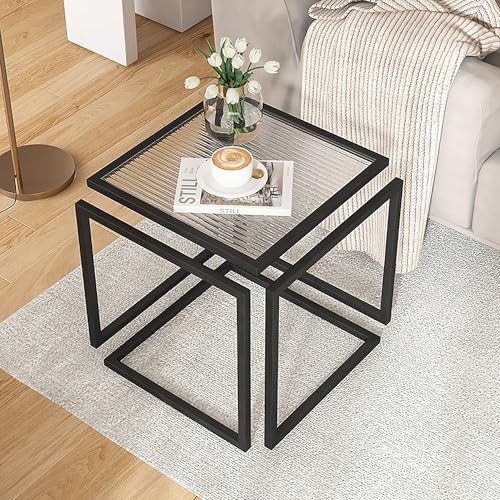 Couchtisch aus Glas, minimalistisches Design mit Tischplatte aus gehärtetem Glas und stabilem Metallrahmen, perfekt für Wohnzimmer Couchtisch aus Glas, minimalistisches Design mit Tischplatte aus gehärtetem Glas und stabilem Metallrahmen, perfekt für Wohnzimmer von Generisch