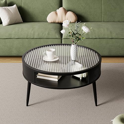 Couchtisch aus Glas mit Ablage, modernes 2-stöckiges Design für kleine Räume im Wohnzimmer oder Schlafzimmer Couchtisch aus Glas mit Ablage, modernes 2-stöckiges Design für kleine Räume im Wohnzimmer oder Schlafzimmer von Generisch