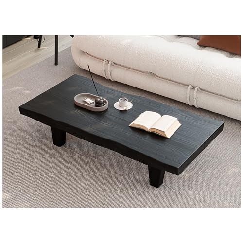 Couchtisch aus Massivholz, japanisches Retro-Design mit unregelmäßiger Oberseite und stabilen Beinen, perfekt für Wohnzimmer und Tatami-Räume Couchtisch aus Massivholz, japanisches Retro-Design mit unregelmäßiger Oberseite und stabilen Beinen, perfekt für Wohnzimmer und Tatami-Räume von Generisch
