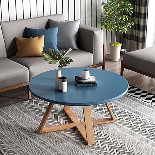 Couchtisch aus Massivholz, modernes rundes Design für Wohnzimmer, Beistelltisch im Bauernhaus-Stil, kleiner Mitteltisch, Akzentstück im nordischen Stil Couchtisch aus Massivholz, modernes rundes Design für Wohnzimmer, Beistelltisch im Bauernhaus-Stil, kleiner Mitteltisch, Akzentstück im nordischen Stil von Generisch