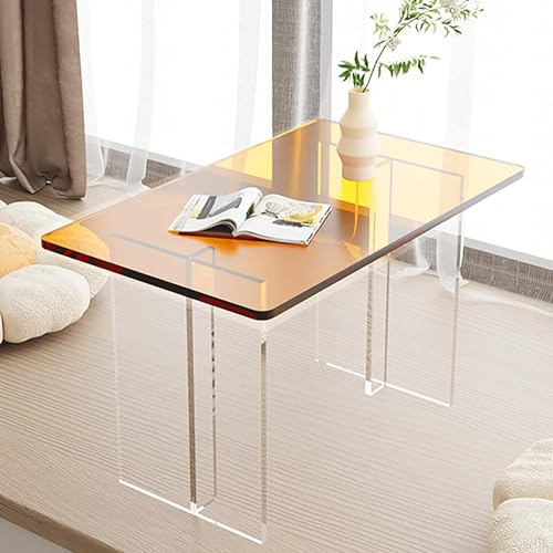 Couchtisch aus transparentem Acryl, modernes Design für kleine Wohnräume, stilvoller und funktionaler Beistelltisch von Generisch