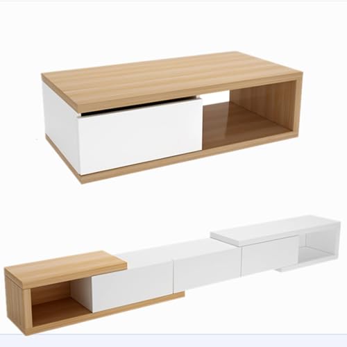 Couchtisch und TV-Schrank-Kombination, minimalistisches Teleskop-Design für kleine Wohnungen, cremefarbener Stil, leichte Luxus-Bodenmöbel für Wohnzimmer Couchtisch und TV-Schrank-Kombination, minimalistisches Teleskop-Design für kleine Wohnungen, cremefarbener Stil, leichte Luxus-Bodenmöbel für Wohnzimmer von Generisch