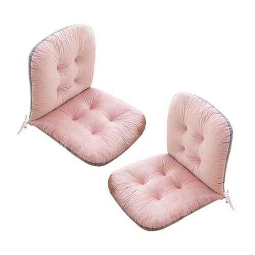 Cozy Pink 2er-Pack Stuhlkissen mit Rückenstütze - 45 x 80 cm Weiche Polsterung für niedrige Rückenlehne Gartenstuhl/Bank Verstellbare Gurte für Zuhause Cozy Pink 2er-Pack Stuhlkissen mit Rückenstütze - 45 x 80 cm Weiche Polsterung für niedrige Rückenlehne Gartenstuhl/Bank Verstellbare Gurte für Zuhause von Generisch