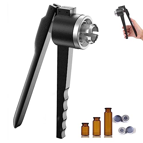 Crimper Handversiegelungsmaschine - Einstellbare Dichtheit, Edelstahl-Flip-Phiole Crimper für schnelles und effizientes Verschließen von Generisch