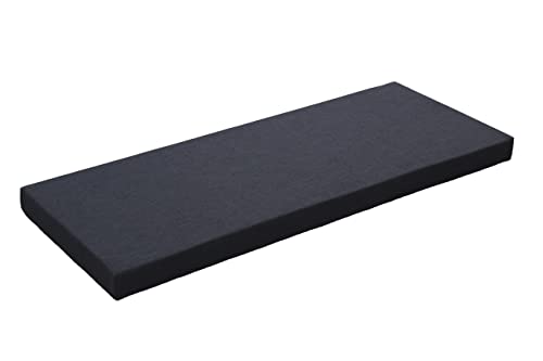 Custom 177,8 cm Bankkissen – Schaumstoff-Sitzpolster für Fenstersitz, Terrasse, Schaukel, Gartensofa und Klavier, optionale Paspelierung, schwarz, 40,6 x 177,8 x 5,1 cm, bequemes Möbelzubehör Custom 177,8 cm Bankkissen – Schaumstoff-Sitzpolster für Fenstersitz, Terrasse, Schaukel, Gartensofa und Klavier, optionale Paspelierung, schwarz, 40,6 x 177,8 x 5,1 cm, bequemes Möbelzubehör von Generisch