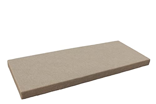 Custom 182,9 cm Bankkissen – Schaumstoff-Sitzpolster für Fenstersitze, Terrassenschaukeln, Innen- und Außenmöbel – 61 x 182,9 x 5,1 cm, Khaki mit optionaler Paspelierung Custom 182,9 cm Bankkissen – Schaumstoff-Sitzpolster für Fenstersitze, Terrassenschaukeln, Innen- und Außenmöbel – 61 x 182,9 x 5,1 cm, Khaki mit optionaler Paspelierung von Generisch