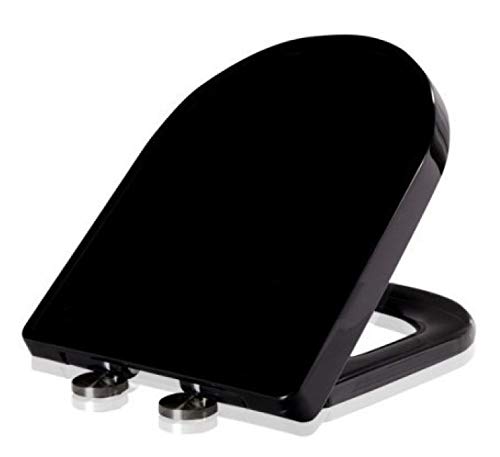D WC-Sitz mit sanft schließenden Scharnieren, leicht zu reinigen, perfekt für moderne Badezimmer, langlebig, bequem, schnelle Installation, Badezimmer-Upgrade von Generisch