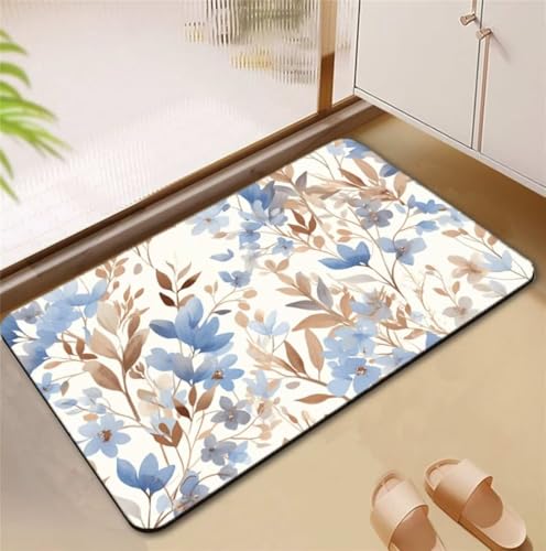 D4580 saugfähige, rutschfeste Badematte, 90 x 120 cm, schnell trocknend, wasserwaschbar, Duschteppich, rutschfeste Bodenmatte für Badewanne und Küchentür, langlebig und weich D4580 saugfähige, rutschfeste Badematte, 90 x 120 cm, schnell trocknend, wasserwaschbar, Duschteppich, rutschfeste Bodenmatte für Badewanne und Küchentür, langlebig und weich von Generisch