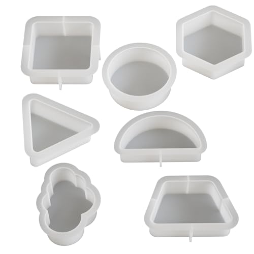 DIY Epoxid Harz Geometrie Silikonform Dreieck Quadrat Kreis Wolke Duftkerze Gips Form Bastelset DIY Epoxid Harz Geometrie Silikonform Dreieck Quadrat Kreis Wolke Duftkerze Gips Form Bastelset von Generisch
