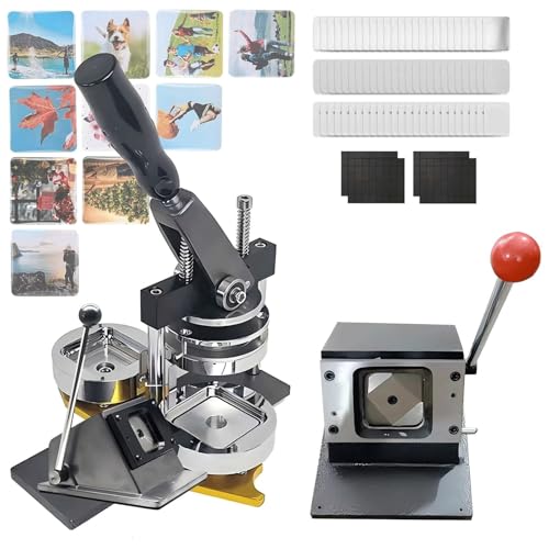 DIY Fotomagnet Making Kit für Kühlschränke und Metalloberflächen, inklusive Maschine und abgerundeten Kanten Materialien DIY Fotomagnet Making Kit für Kühlschränke und Metalloberflächen, inklusive Maschine und abgerundeten Kanten Materialien von Generisch