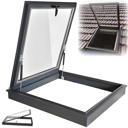 Dachfenster mit doppellagigem gehärtetem Glas und Aluminiumrahmen für Tagesbeleuchtung in Dachschrägen, Garagen, Kellern, Dachböden und Decks Dachfenster mit doppellagigem gehärtetem Glas und Aluminiumrahmen für Tagesbeleuchtung in Dachschrägen, Garagen, Kellern, Dachböden und Decks von Generisch