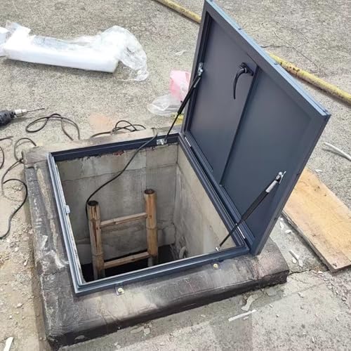 Dachluke aus Aluminiumlegierung, Dachfenster mit Griff, sichere Diebstahlsicherung, Kellerausgangs-Abdeckung für einfachen Zugang und Sicherheit Dachluke aus Aluminiumlegierung, Dachfenster mit Griff, sichere Diebstahlsicherung, Kellerausgangs-Abdeckung für einfachen Zugang und Sicherheit von Generisch