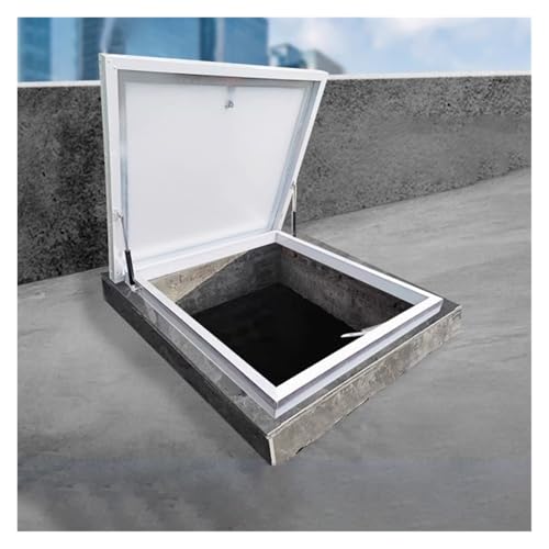 Dachluke aus Aluminiumlegierung mit Gasfedern und Verriegelungsschloss für sicheren Zugang zum Dachboden und Notausgang Dachluke aus Aluminiumlegierung mit Gasfedern und Verriegelungsschloss für sicheren Zugang zum Dachboden und Notausgang von Generisch