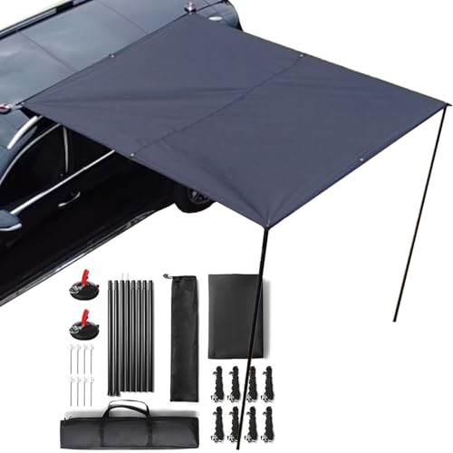 Dachregalautos Markennennennennagsschatten, wetterfeste PU3000 -Mark -Markise, UV50+ Schutz | Camping Overlanding Accessoire mit inklusiven Hardware, Außenwagenschatten für Roadtrips, Offroad -Abenteu von Generisch