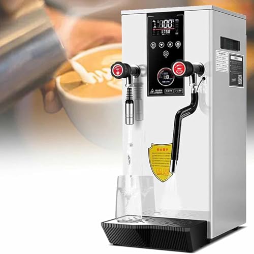 Dampf-Milchaufschäumer in handelsüblicher Qualität, 2200 W, automatisch, mit großem Tank für Cafés und Milchteeläden von Generisch