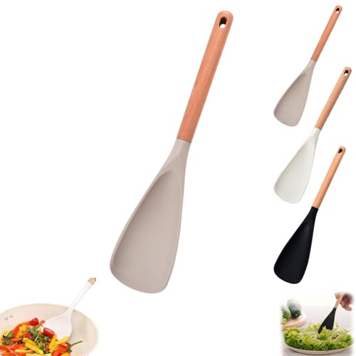 Datactively Multi-function Spoon, Consensuts Spatula, 2-in-1Multi-functionfor Cooking and Serving for Cooking (Khaki,1 Pcs) von Generisch