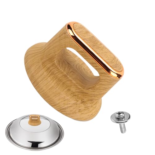 Deckelgriff-Ersatz – Topfdeckelknopf-Ersatz, Kochgeschirr-Abdeckgriff, hitzebeständige Pfannenabdeckung, Küchen-Kochgeschirr-Deckel, Handgriff für Kasserolle, Topfabdeckungen, Halteknopf Deckelgriff-Ersatz – Topfdeckelknopf-Ersatz, Kochgeschirr-Abdeckgriff, hitzebeständige Pfannenabdeckung, Küchen-Kochgeschirr-Deckel, Handgriff für Kasserolle, Topfabdeckungen, Halteknopf von Generisch