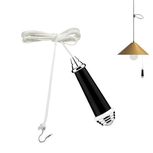 Deckenleuchte Ziehenkettenregelung - Ziehenkabel Für Die Deckensteuerung,lichtschalter, Verchromtes Porzellan-Zugschnurende | Badezimmer -Lichtsteuerung Ziehen Sie Kabel Mit 150 Cm Saite | Chrome Fini Deckenleuchte Ziehenkettenregelung - Ziehenkabel Für Die Deckensteuerung,lichtschalter, Verchromtes Porzellan-Zugschnurende | Badezimmer -Lichtsteuerung Ziehen Sie Kabel Mit 150 Cm Saite | Chrome Fini von Generisch