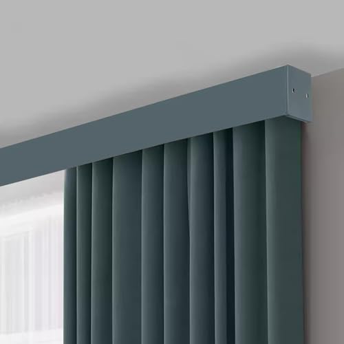 Deckenmontage Vorhangschienensystem Metall Gleitschiene für Wohnzimmer Schlafzimmer & Raumteiler Einfache Installation & Langlebiges Design von Generisch