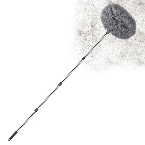 Deckenstaubwedel Mit Teleskopstange - Deckenreinigung Und putz Set,Wiederverwendbares Reinigungsset Mit Aluminium Teleskopstange Für Möbel Außenbereich Deckenstaubwedel Mit Teleskopstange - Deckenreinigung Und putz Set,Wiederverwendbares Reinigungsset Mit Aluminium Teleskopstange Für Möbel Außenbereich von Generisch