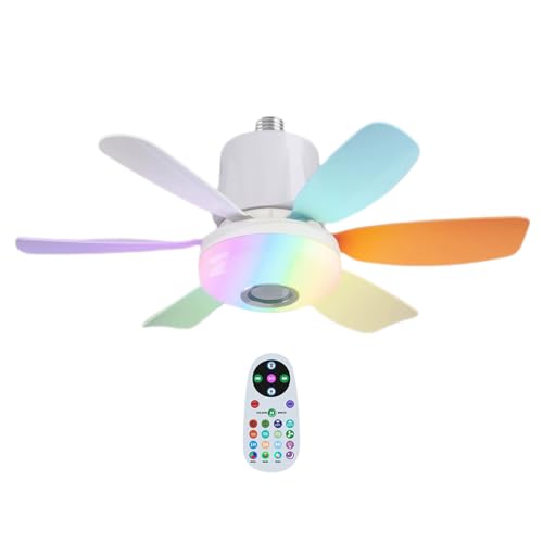 Deckenventilator | Leichter Deckenlüfter Mit LED-Beleuchtung Und Fernsteuerung | Flush Mount Ventilator, Dimmbares Licht Musikfunktion, Geräuscharm Energiesparend Deckenventilator | Leichter Deckenlüfter Mit LED-Beleuchtung Und Fernsteuerung | Flush Mount Ventilator, Dimmbares Licht Musikfunktion, Geräuscharm Energiesparend von Generisch