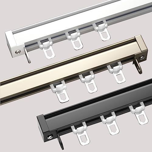 Deckenvorhangschiene – langlebige Aluminium-Vorhangschiene für einfache Installation an Decke oder Wand, ideal für Raumteiler, vielseitiges und stabiles Design Deckenvorhangschiene – langlebige Aluminium-Vorhangschiene für einfache Installation an Decke oder Wand, ideal für Raumteiler, vielseitiges und stabiles Design von Generisch