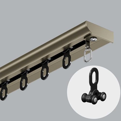 Deckenvorhangschienen-Set – robuste Wandschienen für müheloses Gleiten – flexibles und langlebiges Design für Vorhänge von Generisch