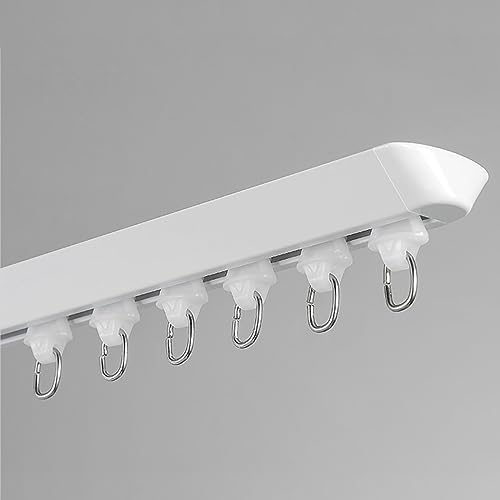 Deckenvorhangschienensystem mit Eckverbindern – V-förmige Aluminiumstange für Raumteiler-Schienen-Set von Generisch