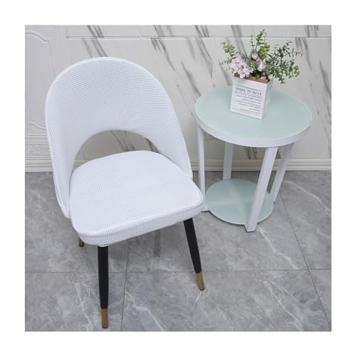 Dehnbare Stuhlhussen, 6-teiliges Set für Stühle mit gebogener Rückenlehne, waschbar, keine Armlehnen, Bogen-Design, langlebiger hohler Rückenlehnenschutz, perfekt für Zuhause oder Veranstaltungen von Generisch