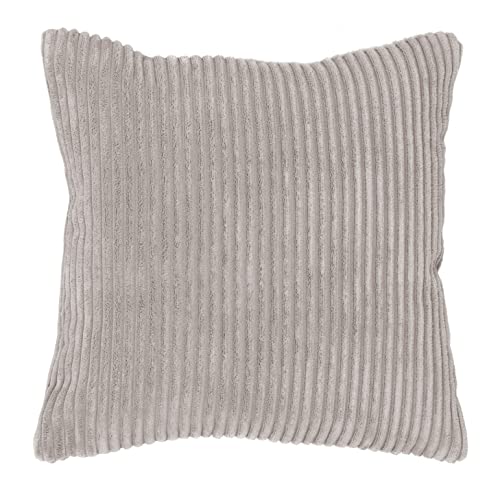 Dekokissen 2er-Pack Bequeme Kissen für Schlafzimmer und Wohnzimmer Cord-Kissenbezüge Weich und flauschig Angenehm im Griff 11 Farben (40x40, Dunkelbeige) von Generisch