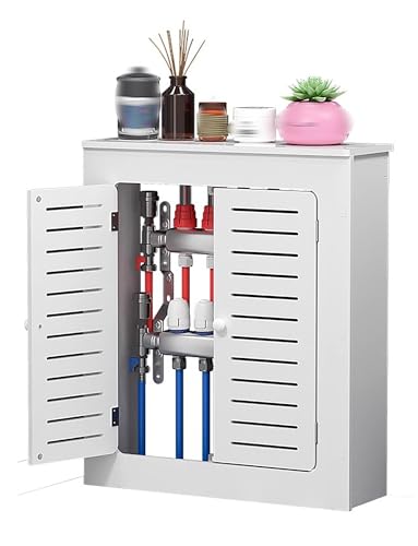 Dekorative Heizkörperverkleidung mit belüftetem Sicherheitsdesign, einfache Installation für Wohnzimmer, Schlafzimmer, Flur, schirmt Rohre ab von Generisch