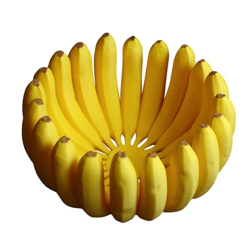 Dekorative Schale für die Küche, Obstschale, kreatives Obst-Display, Bananenförmige Schale, Ornamente, kreative künstliche Obst-Dekoteller, 15 x 15 x 9 cm, für Esszimmer, Tischaufsatz im Innenbereich Dekorative Schale für die Küche, Obstschale, kreatives Obst-Display, Bananenförmige Schale, Ornamente, kreative künstliche Obst-Dekoteller, 15 x 15 x 9 cm, für Esszimmer, Tischaufsatz im Innenbereich von Generisch