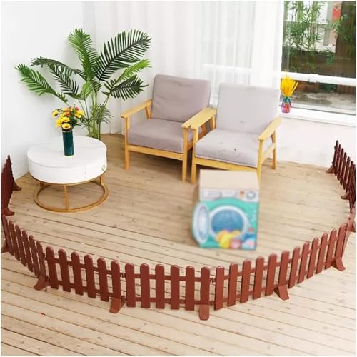 Dekorativer PVC-Gartenzaun für den Innen- und Außenbereich, Tierabsperrung, 4 Stück, braune Schutztrennwand für Hof, Rasen, Wohnzimmer, Schlafzimmer, 40 x 50 cm Dekorativer PVC-Gartenzaun für den Innen- und Außenbereich, Tierabsperrung, 4 Stück, braune Schutztrennwand für Hof, Rasen, Wohnzimmer, Schlafzimmer, 40 x 50 cm von Generisch