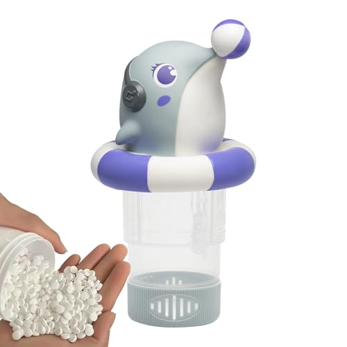 Delfin Chlor-Dispenser,Halter für Chlortabletten in Schwimmbädern | Schwimmender Vielseitiger Tier-Chlorinator Als für, Spa und Hotel von Generisch