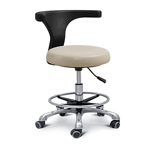 Dentalhocker 360° Drehung Verstellbarer Sattelstuhl mit Armlehne - PU-Leder für Zahnarztbüro und Salon Dentalhocker 360° Drehung Verstellbarer Sattelstuhl mit Armlehne - PU-Leder für Zahnarztbüro und Salon von Generisch