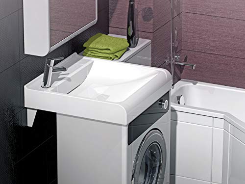Design Mineralguß Aufsatzwaschbecken Beta Waschtisch für Waschmaschinen Weiß Design Mineralguß Aufsatzwaschbecken Beta Waschtisch für Waschmaschinen Weiß von Generisch