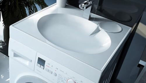 Design Mineralguß Aufsatzwaschbecken Gamma Waschtisch für Waschmaschinen Weiß Design Mineralguß Aufsatzwaschbecken Gamma Waschtisch für Waschmaschinen Weiß von Generisch