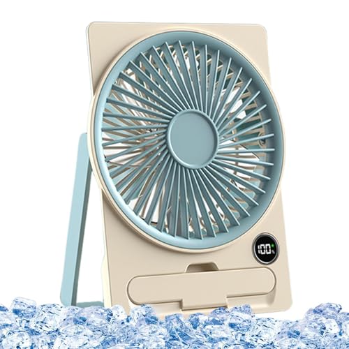 Desk Fan, USB Charging Cooling Appliance, Slim Card-Style Portable Fan, Six-Speed Wind Control LCD Display, Compact Rechargeable Airflow Device, for Bedroom Dorm Study Beach, 14.5x4x18cm Multicolor Desk Fan, USB Charging Cooling Appliance, Slim Card-Style Portable Fan, Six-Speed Wind Control LCD Display, Compact Rechargeable Airflow Device, for Bedroom Dorm Study Beach, 14.5x4x18cm Multicolor von Generisch