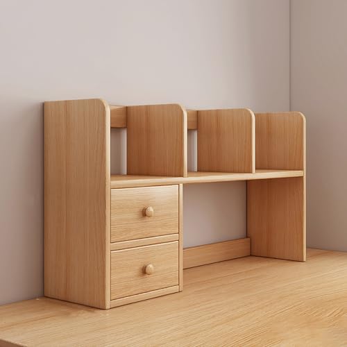 Desktop-Aufbewahrungsregal, Schreibtischregal aus Holz, leichtes Ausstellungsregal, geeignet für Büro und Zuhause von Generisch
