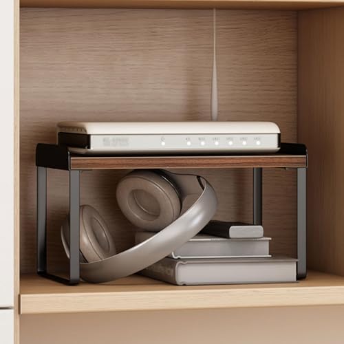 Desktop-Media-Ständer für HiFi-Audio-Geräte, Mini-AV-Rack für TV, Plattenspieler und Unterhaltungsgeräte, offenes modernes Design Desktop-Media-Ständer für HiFi-Audio-Geräte, Mini-AV-Rack für TV, Plattenspieler und Unterhaltungsgeräte, offenes modernes Design von Generisch