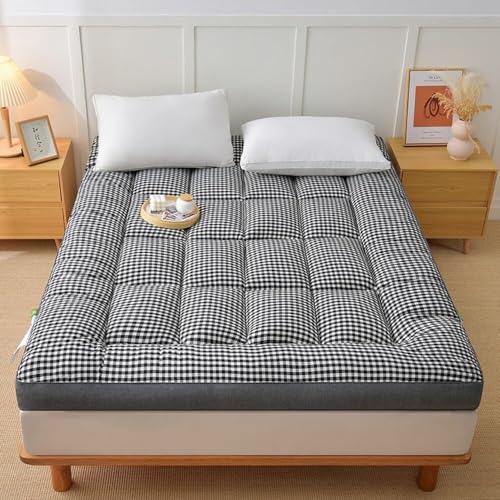 Dicke, japanische gesteppte Bodenmatratze, tragbare Futon-Isomatte für Camping, Schlafsäle, Reisen und den Außenbereich, bequeme und vielseitige Bettlösung Dicke, japanische gesteppte Bodenmatratze, tragbare Futon-Isomatte für Camping, Schlafsäle, Reisen und den Außenbereich, bequeme und vielseitige Bettlösung von Generisch