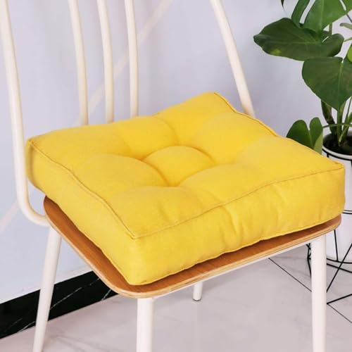 Dicke 8 cm Sofa-Rückenstütze 40 x 40 cm dickes, getuftetes Bodenkissen aus weichem Tatami, großes Bodensitz, Esszimmerstuhlkissen für ältere Menschen, postoperative und Schwangerschaft von Generisch