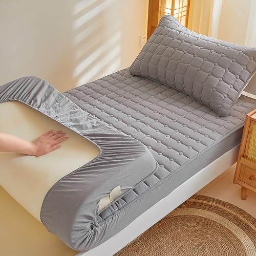 Dicke japanische Futon-Matratze, faltbar, flauschige Bodenmatratze für Studentenwohnheim, 150 x 200 cm, graue Bettwäsche für Komfort und platzsparende Schlaflösung Dicke japanische Futon-Matratze, faltbar, flauschige Bodenmatratze für Studentenwohnheim, 150 x 200 cm, graue Bettwäsche für Komfort und platzsparende Schlaflösung von Generisch