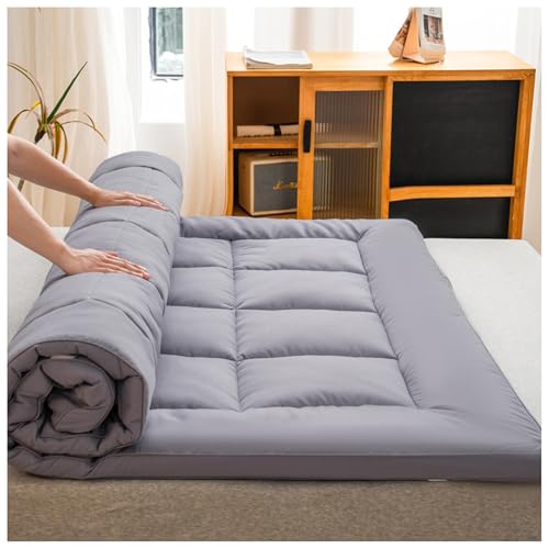 Dicke japanische Futon-Matratze, faltbare Isomatte für Schlafsaal, rutschfest, atmungsaktiv, Bettkissen, aufrollbares Design, weiß, 180 x 200 cm, tragbare Liege Dicke japanische Futon-Matratze, faltbare Isomatte für Schlafsaal, rutschfest, atmungsaktiv, Bettkissen, aufrollbares Design, weiß, 180 x 200 cm, tragbare Liege von Generisch