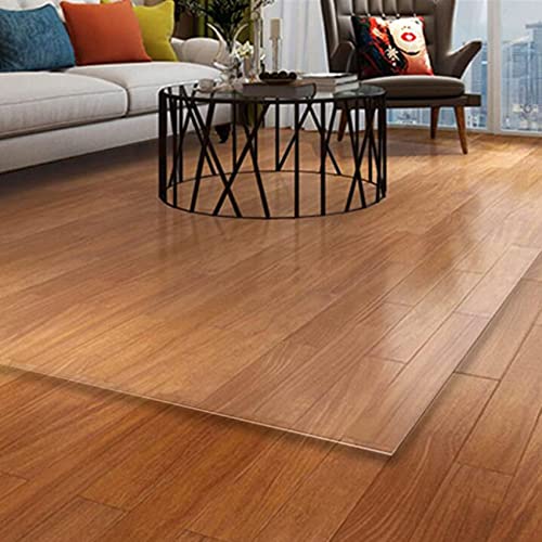 Dicker 1,5/2 mm transparenter Kunststoff-Teppichschutz – transparente Bodenläufermatte für den Eingangsbereich, wasserdichter Vinyl-Teppich für Hartholzböden, 180 x 300 cm Abdeckung von Generisch